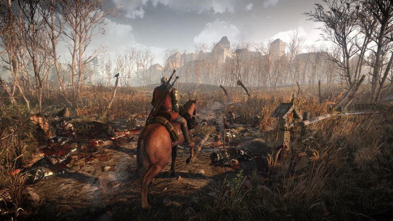 It wouldn't be a Witcher 3 game without a hefty does of corpses, would it?